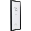 Effect Holz-Bilderrahmen Profil 69 zwart 27x48 cm museumglas