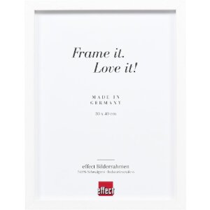 Effect Holz fotolijst Profil 74 wit 28x35 cm Museumsglas
