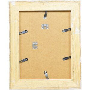 Effect Holz-Bilderrahmen Profil 80 wit 21x29,7 cm met museumsglas