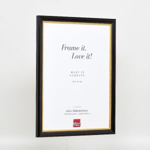 Effect houten fotolijst Profiel 85 Zwart 18x27 cm Museumglas