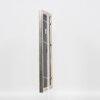 Effect houten fotolijst profiel 85 zilver 25x50 cm museumglas