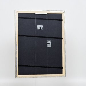 Effect houten fotolijst profiel 85 zilver 60x80 cm museum glas