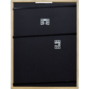 Effect Houten Fotolijst Profil 2330 zwart 20x20 cm met museumglas