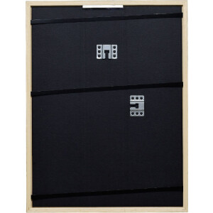 Effect houten lijst eikenhout 20x20 cm met museumsglas