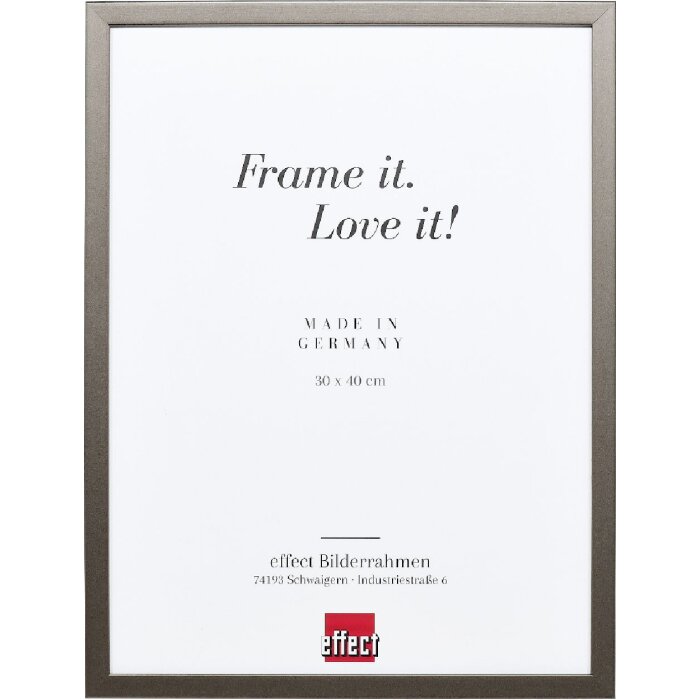 Effect Houten Fotolijst Profil Top S platin 15x20 cm Museumsglas