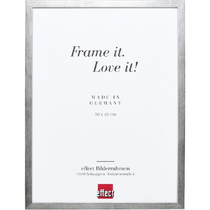 Effect Holzrahmen Profil Top S zilver 23x70 cm museumsglas
