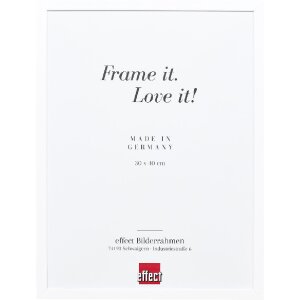 Effect Holzrahmen Profil Top S wit 40x50 cm museumglas