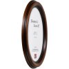 Effect ovale houten fotolijst 5x7 cm eikenbruin