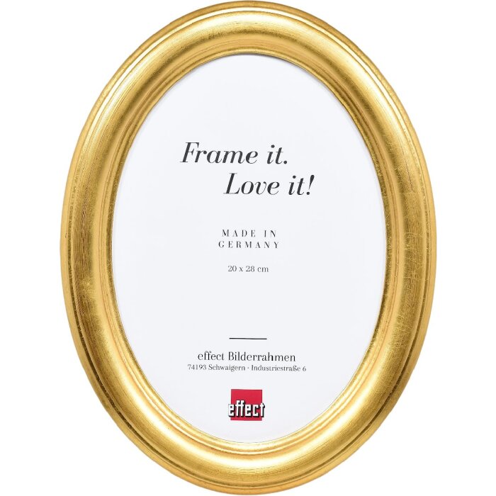 Effect ovale foto-lijst 7x9 cm goud
