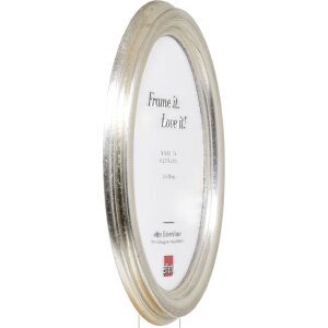 Effect Oval Foto Kader 15x20 cm Zilver