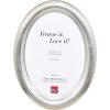 Effect Oval Foto Kader 15x20 cm Zilver