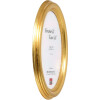 Effect ovale fotolijst HB 15x20 cm goud, handgemaakt massief hout
