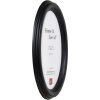 Effect houten fotolijst oval zwart 18x24 cm