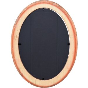 Effect ovale houten fotolijst 20x25 cm zilver