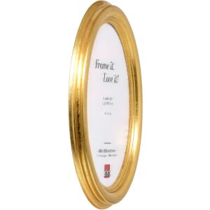 Effect ovale houten fotolijst 20x28 cm goud