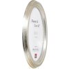Effect ovale houten fotolijst 30x30 cm zilver