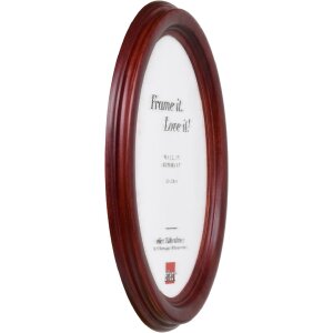 Effect ovale houten fotolijst 30x40 cm mahonie