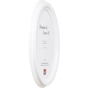 Effect Ovale Houten Fotolijst 40x40 cm Wit