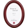 Effect ovale houten fotolijst 40x50 cm mahonie