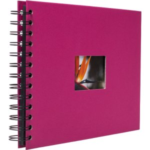 HNFD spiraalalbum BULDANA amarena 23x17 cm 40 zwarte paginas