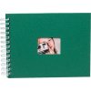 HNFD Spiraalalbum BULDANA spar groen 23x17 cm 40 witte paginas