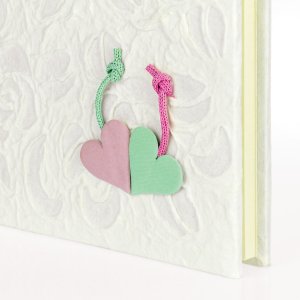 ZEP Fotoalbum Symphony Hearts gekleurd 23x23 cm 28 witte paginas