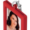ZEP Foto sleutelhanger metaal rood 2 fotos 3,5x4,5 cm