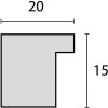 ZEP Houten lijst Regent wit 50x70 cm met Passepartout 40x60 cm