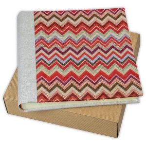 ZEP Fotoalbum Ines rood 25x25 cm 60 witte paginas