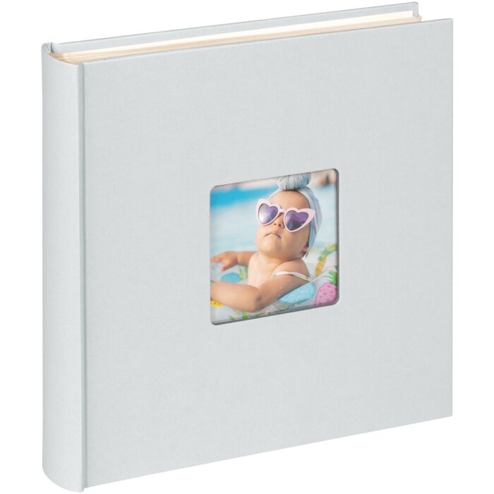 Walther Jumbo Fotoalbum Fun lichtblauw 30x30 cm 100 witte paginas