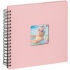 Walther Spiraalalbum Fun roze 26x25 cm 40 zwarte paginas
