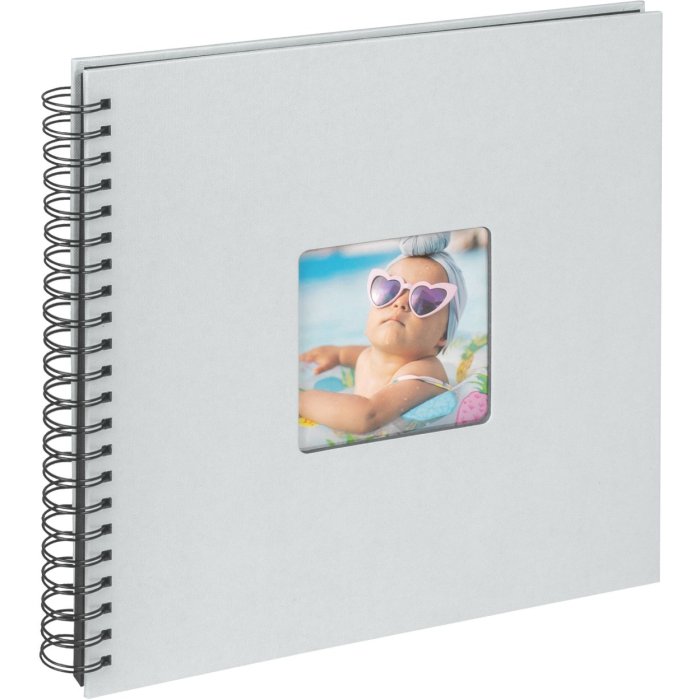 Walther Spiraalalbum Fun lichtblauw 30x30 cm 50 zwarte paginas
