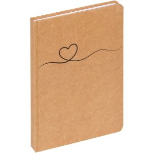 Walther notitieboek Tribal Heart bruin 21x15 cm 80 vel...