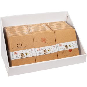Walther notitieboek Tribal Heart bruin 21x15 cm 80 vel gestippeld