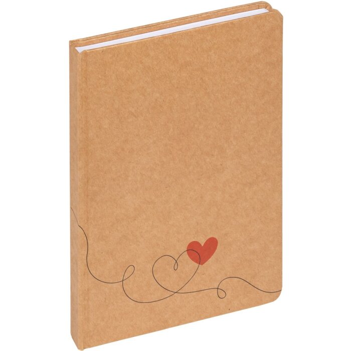 Walther Notitieboek Liefde bruin 15x21 cm 80 vel gestippeld