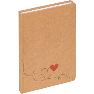 Walther Notitieboek Liefde bruin 15x21 cm 80 vel gestippeld