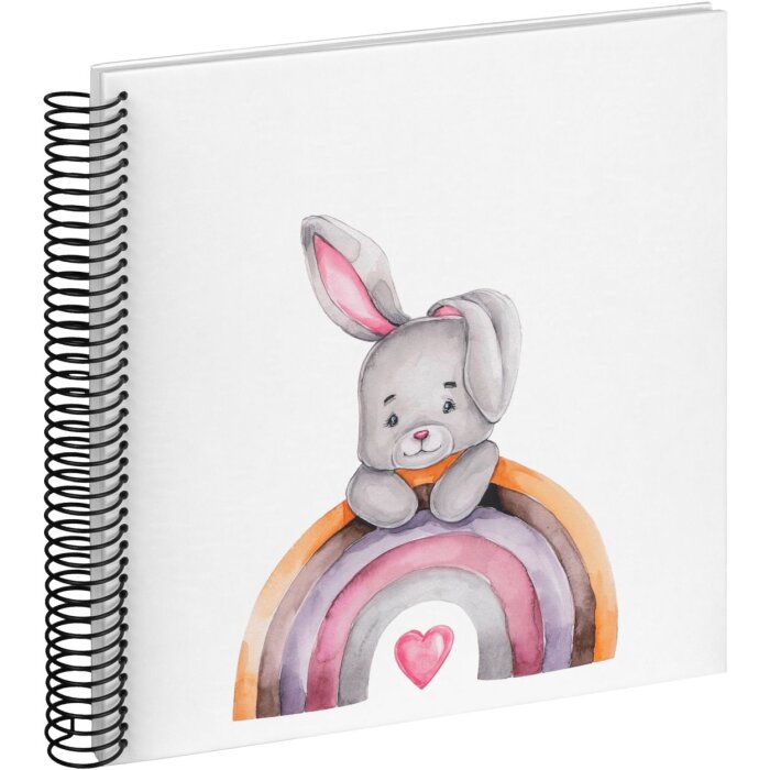 Walther Baby Album Spiraalalbum Konijn Malin 25x25 cm 40 witte paginas