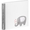 Walther Babyablum Spiraalalbum Olifantenhart 25x25 cm 40 witte paginas