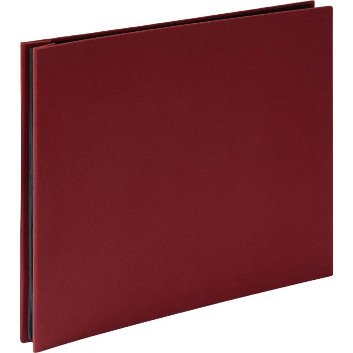 HNFD Linnen schroefdeksel album rood 38x31 cm 40 paginas fotokarton