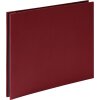 HNFD Linnen schroefdeksel album rood 38x31 cm 40 paginas fotokarton