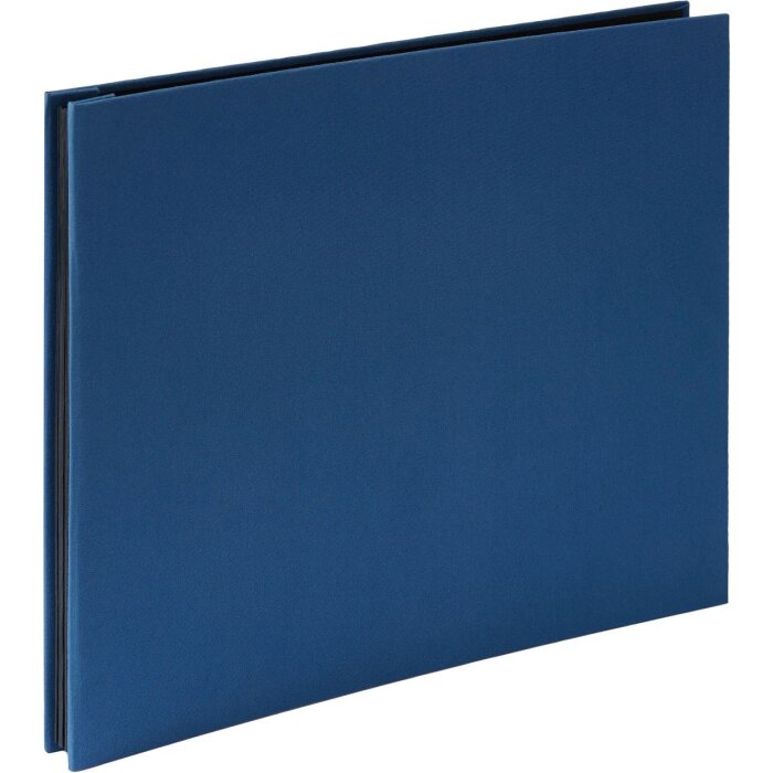 HNFD Linnen schroefdeksel album blauw 38x31 cm 40 paginas fotokarton