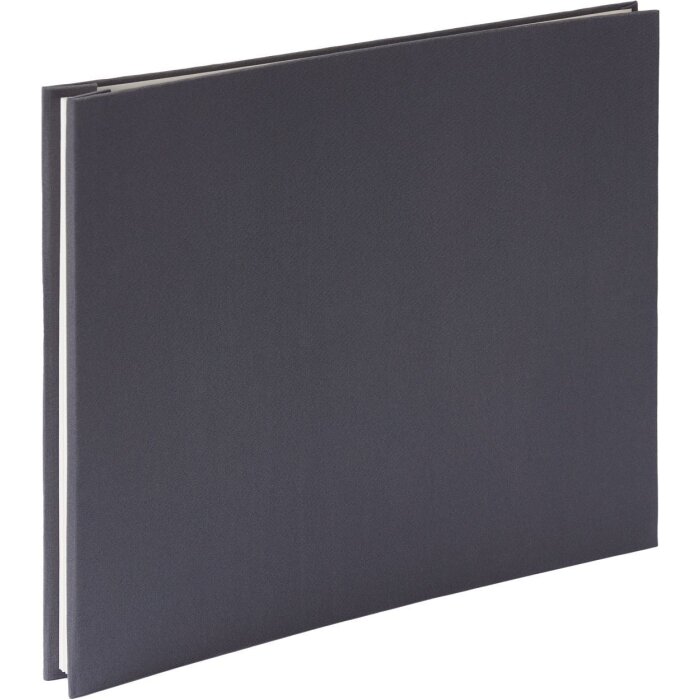 HNFD Linnen schroefdeksel album grijs 38x31 cm 40 witte paginas