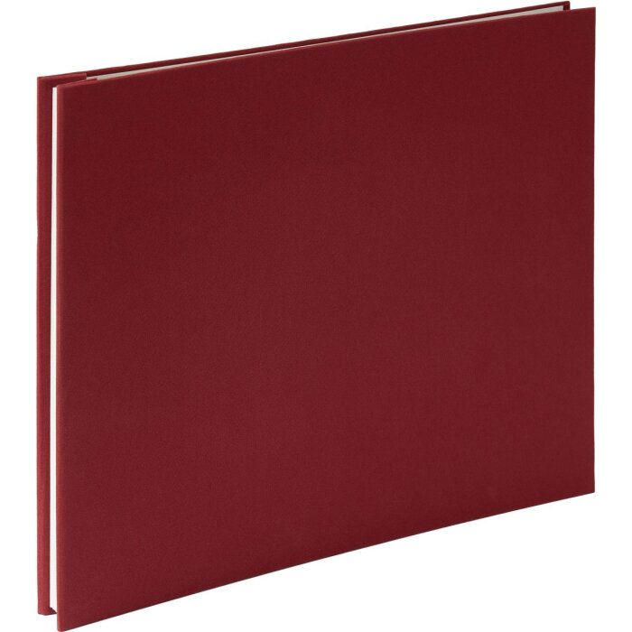 HNFD Linnen schroefdekselalbum rood 38x31 cm 40 witte paginas