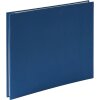 HNFD Linnen schroefdekselalbum blauw 38x31 cm 40 witte paginas