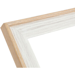 Deknudt Houten lijst S68VG1 wit-natuur 20x30 cm