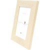 Deknudt Houten Fotolijst Bloemenprint S68VH natuur 13x18 cm