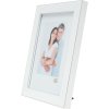Deknudt kunststof lijst S41VK1 wit met zilveren rand 21x29,7 cm DIN A4