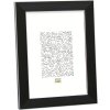 Deknudt kunststof lijst S41VK2 zwart met zilveren rand 21x29,7 cm DIN A4
