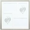 Deknudt Houten Fotolijst S41JD1 zilver 4 fotos 10x15 cm (31,4x31,4 cm)