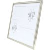 Deknudt Houten Fotolijst S41JD1 zilver 4 fotos 10x15 cm (31,4x31,4 cm)
